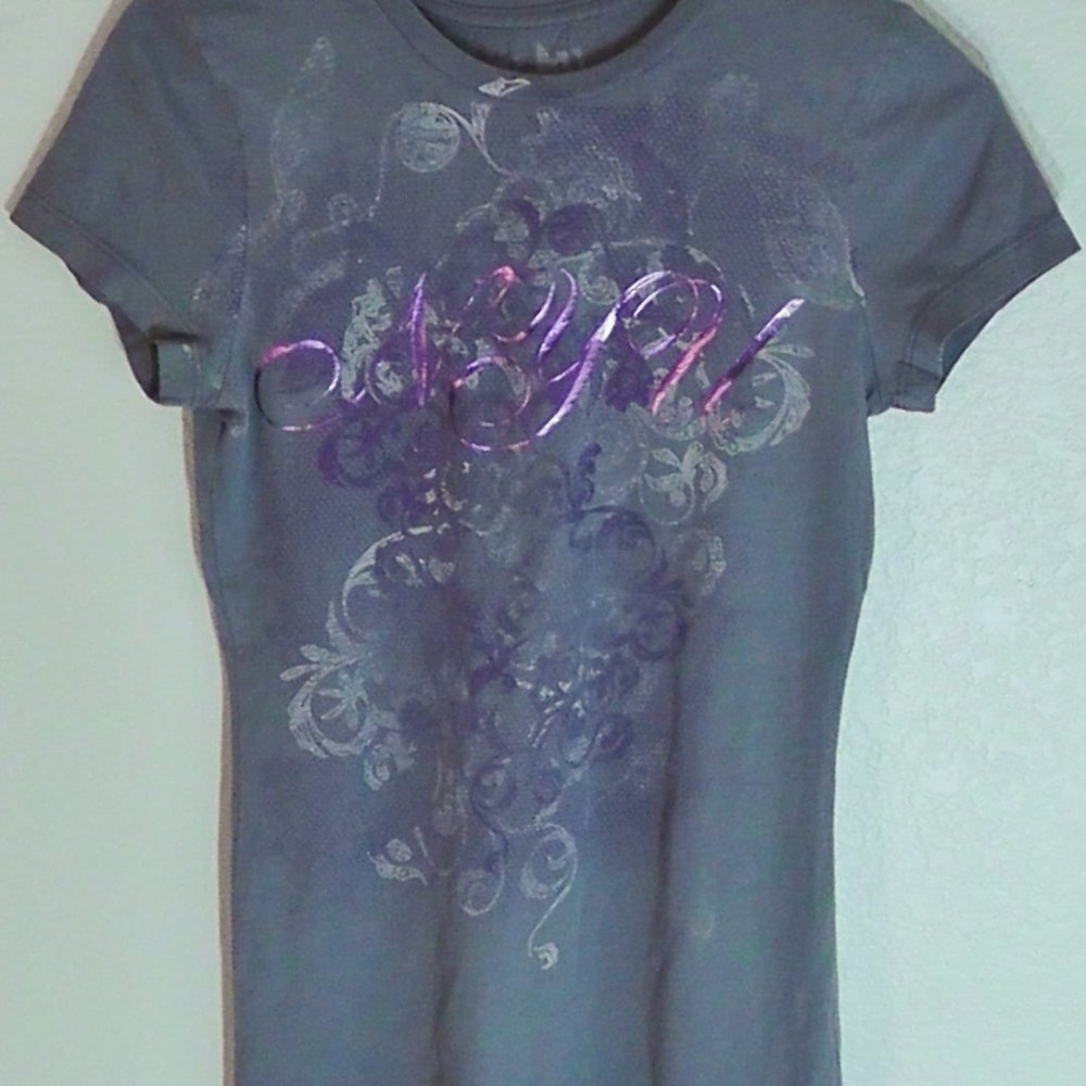 NYU Graphic Tee Women's Purple/Ash Grey